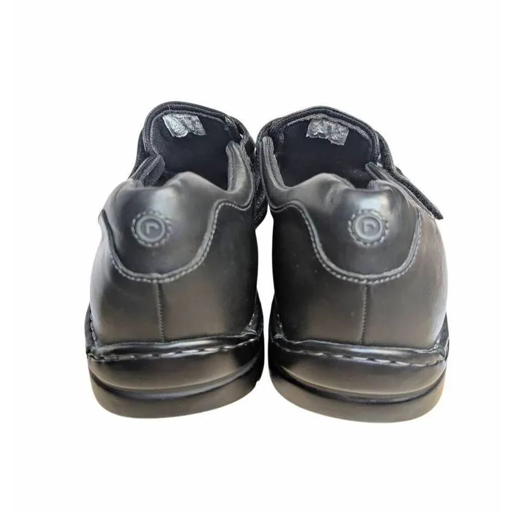 Rockport Black leather fisherman slingback closed toe dress sandals Men's 13